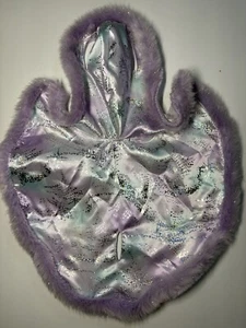 Mantello renna viola con cappuccio pelliccia sintetica costruisci un orso laboratori BABW Glisten 2015 - Foto 1 di 14