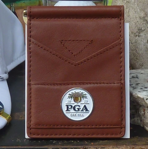 The PGA Championship 2023 Wallet Tan Ahead Leather Great Looking Cover