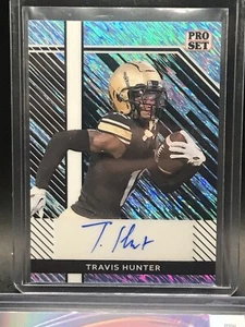 TRAVIS HUNTER AUTO Leaf Pro Set Blue Wave 8/10 beautiful card 🔥🔥🔥 - Picture 1 of 2