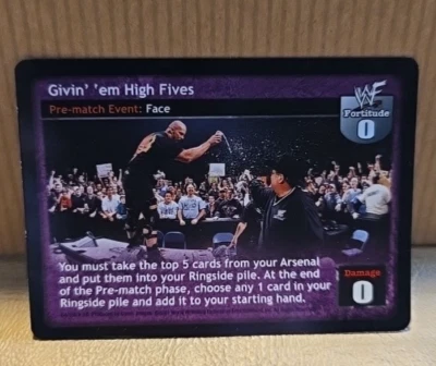 WWF Raw Deal CCG  Given' 'em High Fives Stone Cold Trading Card - Image 1 of 2