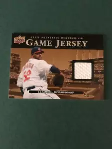 2008 Upper Deck UD Game Materials 1999 #99CS C.C. Sabathia - Picture 1 of 1