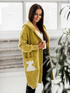 Cocomore High Quality Women’s Cardigan Coat Sweater With Hood Soft Warm One Size - Picture 1 of 2