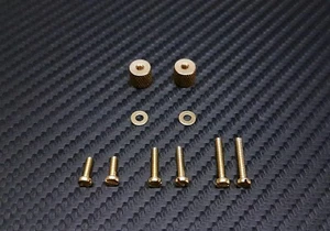 Non-Magnetic Phono Screws & Weight Set M2.5 Brass for Cartridge / Headshell - Picture 1 of 1