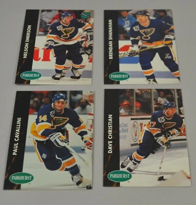 1991-92 Parkhurst NFL Hockey St Louis Blues Trading Cards - Your Choice - Image 1 of 2