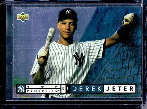 1994 DEREK JETER- Upper Deck Top Prospects Silver Foil NY Yankees - Picture 1 of 2