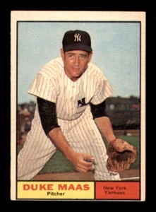 1961 Topps #387 Duke Maas - Picture 1 of 2