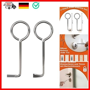 Dietrich Set, 2 Stück Profi Buntbartschlüssel, Bartschlüssel Dietrichset, Öff... - Bild 1 von 8