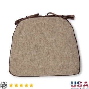 Memory Foam Chair Cushion W/ Ties Indoor Use Soft Comfort Pad Home Office New - Picture 1 of 4