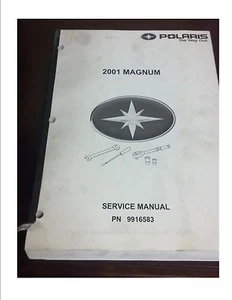 2001 Polaris Magnum Service Manual PN 9916583 White Cover - Picture 1 of 1