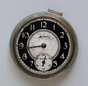 1930s Jockey Pocket Watch Ingraham Vintage Pocket Watch Parts Repair Replacement - Picture 1 of 6