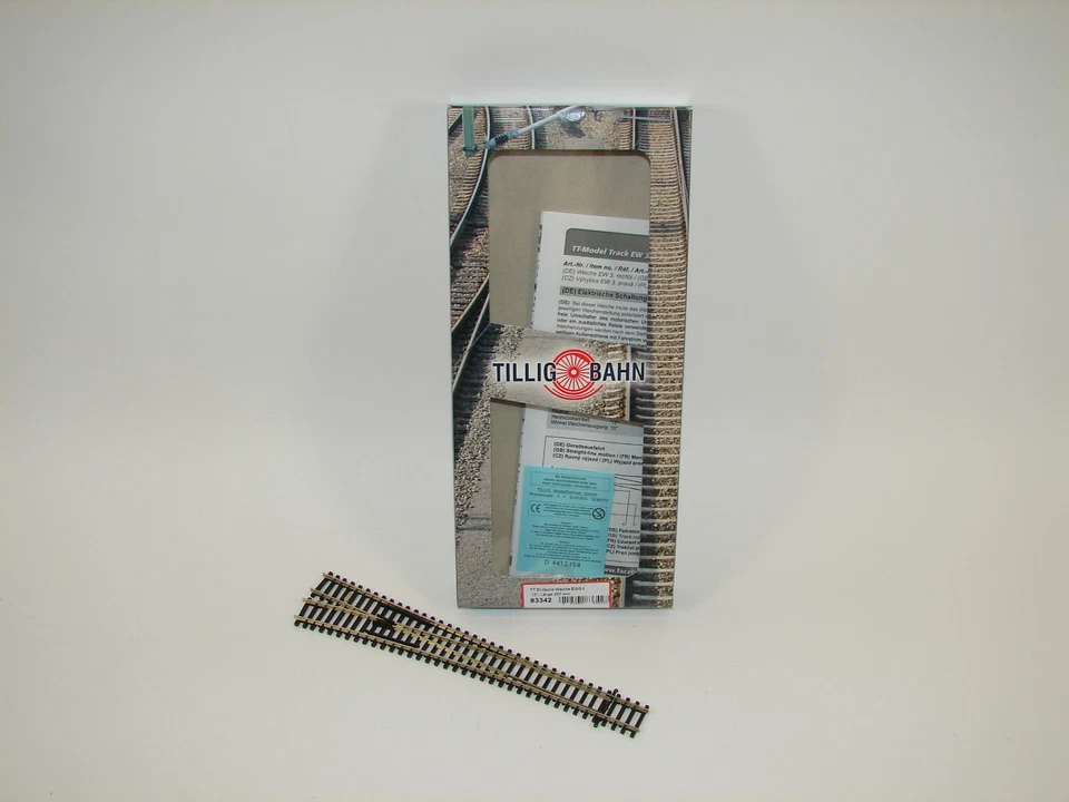 Tillig TT 83342 - EW3 links Weiche 12° Länge 207 mm  Neuware - Bild 1 von 1