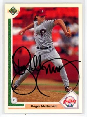 1991 Upper Deck Signed Roger McDowell Philadelphia Phillies #406 - Image 1 of 2