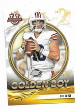 2022 Bowman University Bo Nix Golden Boy RC Insert Card#GB-7 Oregon Ducks