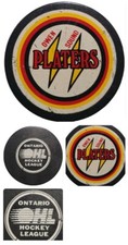 OWEN SOUND PLATERS OHL OFFICIAL HOCKEY PUCK INGLASCO MFG. MADE IN CANADA 🇨🇦
