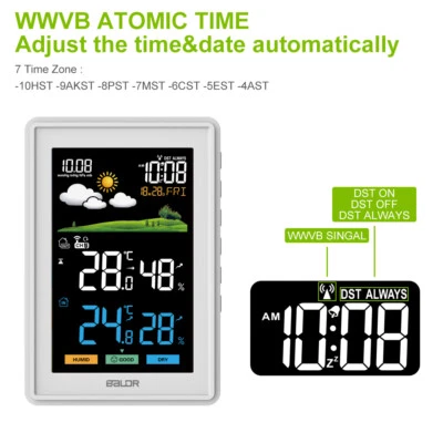 Baldr Wireless LCD Weather Station with Barometer Weather Forecast Comfort Level - Image 1 of 4