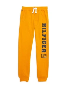 Tommy Hilfiger Boy's Logo Joggers Size 8-20 Gold New - Picture 1 of 4