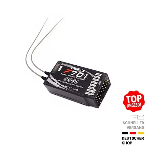 ✅ FSFLY F701 DSM2/DSMX 2,4GHz 7-Kanal Empfänger Spektrum kompatibel - Bild 1 von 1
