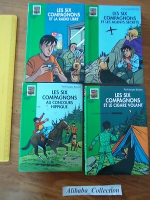 LOT 4 LIVRE BIBLIOTHEQUE VERTE LES 6 compagnons Bonzon roman jeunesse recent six - Photo 1/2
