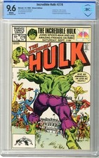 Incredible Hulk  # 278  CBCS   9.6   NM+   White pgs  12/82  Fantastic Four,  X-