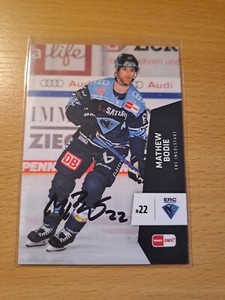 DEL 22-23 2022-2023 SIGNIERT Mathew Matt Bodie ERC Ingolstadt