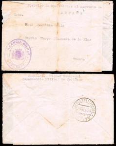 Zaragoza - Guerra Civil - Franquicia "Comandancia Militar Cariñena" a Tauste - Imagen 1 de 1