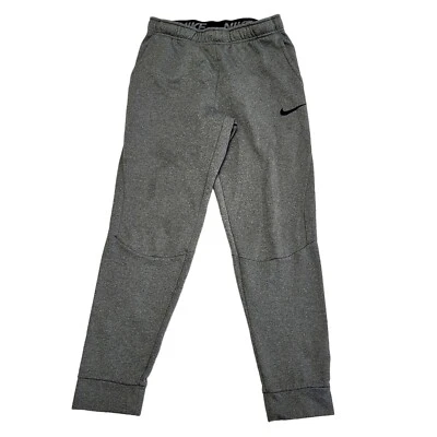 Nike Dri-fit Skinny Tracksuit Bottoms Drawstring Grey UK Men's S W30 L29 F140 - Image 1 of 3