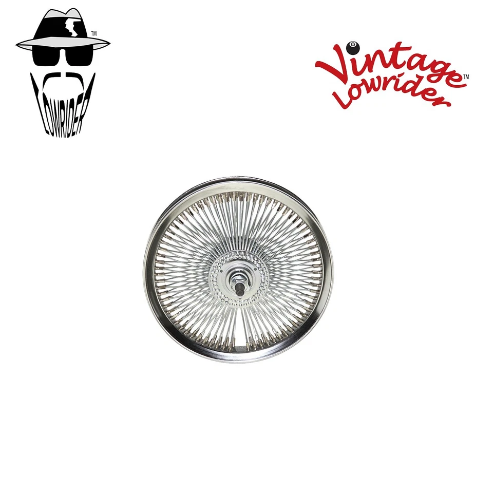 Bicicleta F&R Original Lowrider 12" Acero RUEDA DELANTERA 144 Radios 14g Cromado Foto 1 de 1