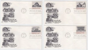 TurtlesTradingPost- American Architecture 1981 #1928-31 - Artcraft FDC- 4 Covers - Picture 1 of 3
