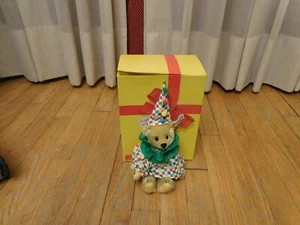 Vintage7" Steiff Teddy Bear Limited Clown Mohair Bear ALL ID 0163/19 - Picture 1 of 4