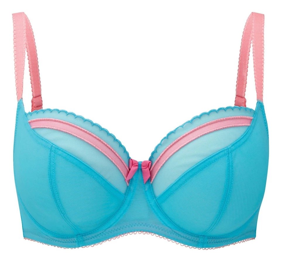 Sujetador Lencería Panache Cleo Lili Escotado 7351 Aguamarina/Rosa - Imagen 1 de 1