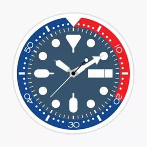 Orologio Orologi Collettore Quadrante Blu Orologio Tempo Vinile Decalcomania Adesivo Bumper Telefono - Foto 1 di 1