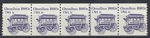 US 1c OMNIBUS MIS-CUT COIL PLATE NO. 1 UHM/MNH (ID:265/D26504) - Bild 1 von 1
