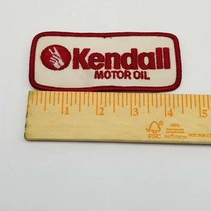 Kendall Motor Oil Embroidered Sew On Patch Advertising Uniform 4 1/2" x 1 7/8" - Picture 1 of 2