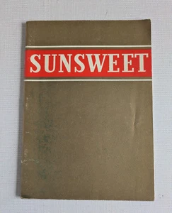 SUNSWEET Prunes for Good Health Info and Recipe Booklet (1937 Paperback) - Picture 1 of 8