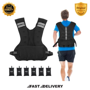 Adjustable Weighted Vest for Men & Women, 4-20lbs for Training, Jogging, Walking - Picture 1 of 6