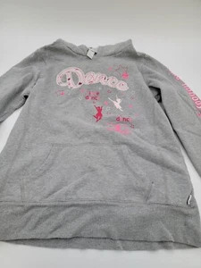 Justice Hoodie "I Love Dance" Sweatshirt grey, XL/16 - Picture 1 of 5