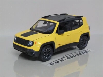 JEEP RENEGADE TRAiLHAWK 2017 GiALLO YELLOW WELLY 1/24 (NO EDiCOLA MAiSTO IXO) - Immagine 1 di 4