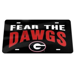 Georgia Bulldogs Fear the Dawgs Nummernschild - Bild 1 von 1