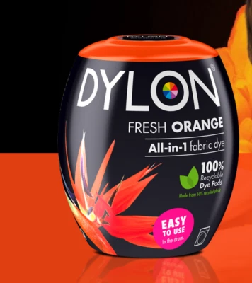 DYLON ткани машина краситель капсулы свежий оранжевый 350 г хлопок шерсти - натуральные волокна   - Изображение 1 из 2