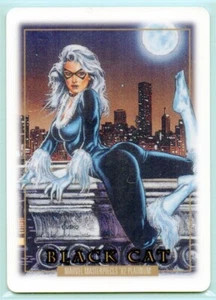 2024 Upper Deck Marvel Masterpieces '92 Platinum BLACK CAT METALLURGY - Picture 1 of 2