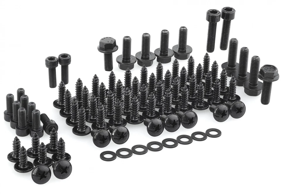 Screw Set Yamaha Aerox MBK Nitro Fairing Black Screws Set Set New - Image 1 of 1