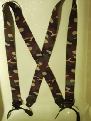 Tirantes Desert Storm X-Back para hombre con clips, broches de presión, botones. Hecho en Estados Unidos Foto 1 de 4