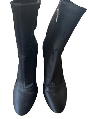 Sam Edelman calexa botín/botín satinado negro talla 8,5 Foto 1 de 4