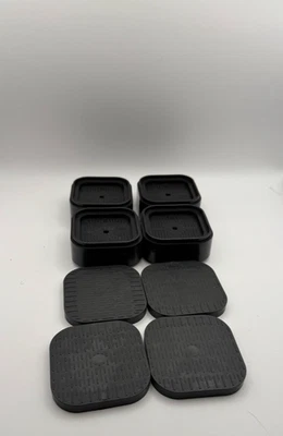 8件装可调节家具床立管,可堆叠重型升降机1-3英寸,Bla — 第 1/2 张图片