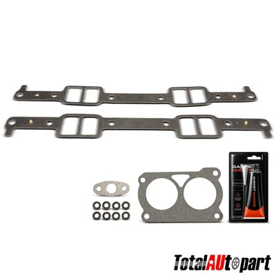Engine Intake Manifold Gasket for Chevrolet Impala Camaro Corvette Caprice Lower - Image 1 of 4