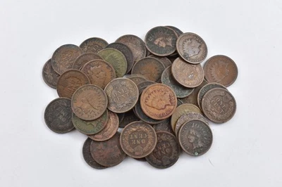 Roll - 50 Coins 1890-1900's Indian Head Cents - Off Quality *6546 - Image 1 of 4