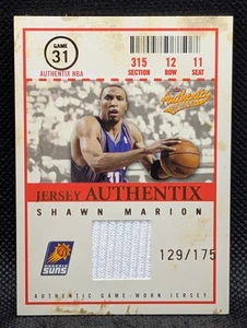 2004-05 Fleer Authentix Shawn Marion Jersey Patch /175 - Phoenix Suns - Picture 1 of 2