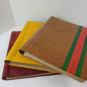 Lot of 3 Vintage Spiral Bound Photo Albums Self Adhesive Pages 70s-90s Unused - Picture 1 of 22