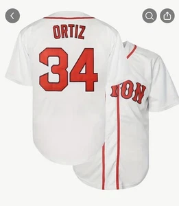 David Ortiz Baseball Jersey Card New Boston Red Sox Size S-XXXL Men Adult New 34 - Picture 1 of 3