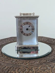 London Clock Company Silver Carriage Clock Quartz VGC - Picture 1 of 13